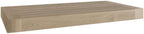 18" Brown Solid Wood Wall Mounted Floating Shelf