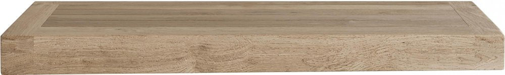 18" Brown Solid Wood Wall Mounted Floating Shelf