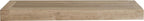 18" Brown Solid Wood Wall Mounted Floating Shelf