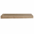 18" Brown Solid Wood Wall Mounted Floating Shelf