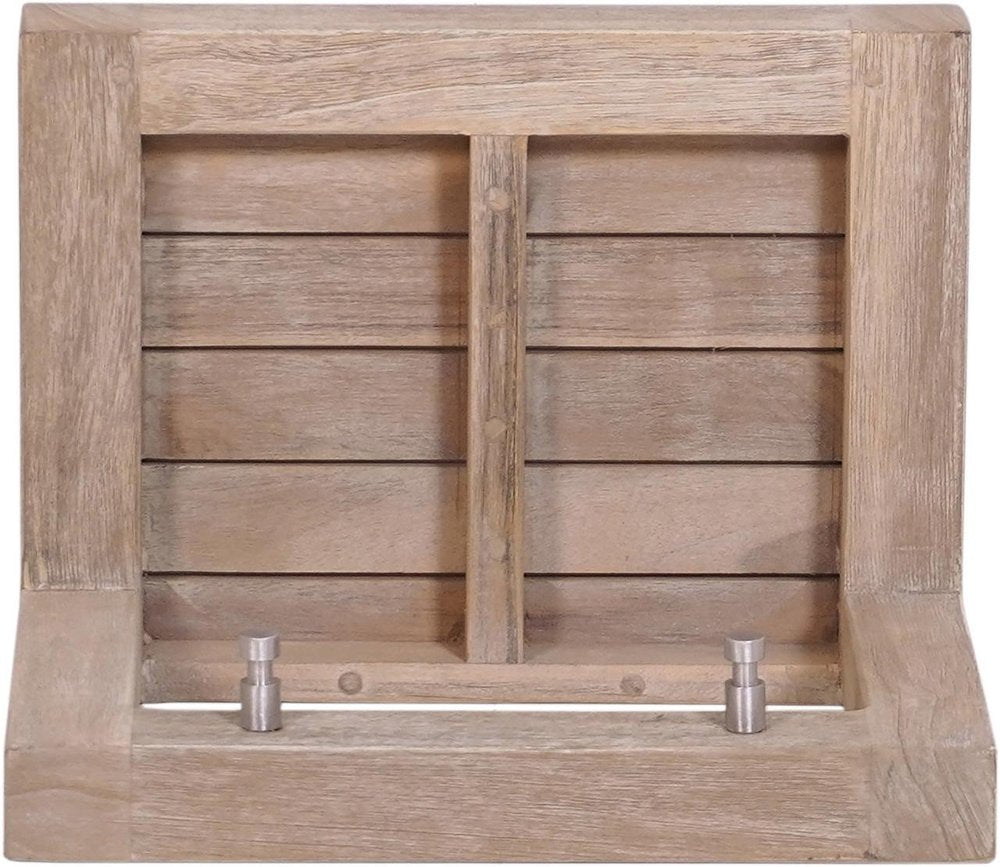 14" Brown Solid Wood Wall Mounted Floating Shelf