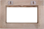 14" Brown Solid Wood Wall Mounted Floating Shelf