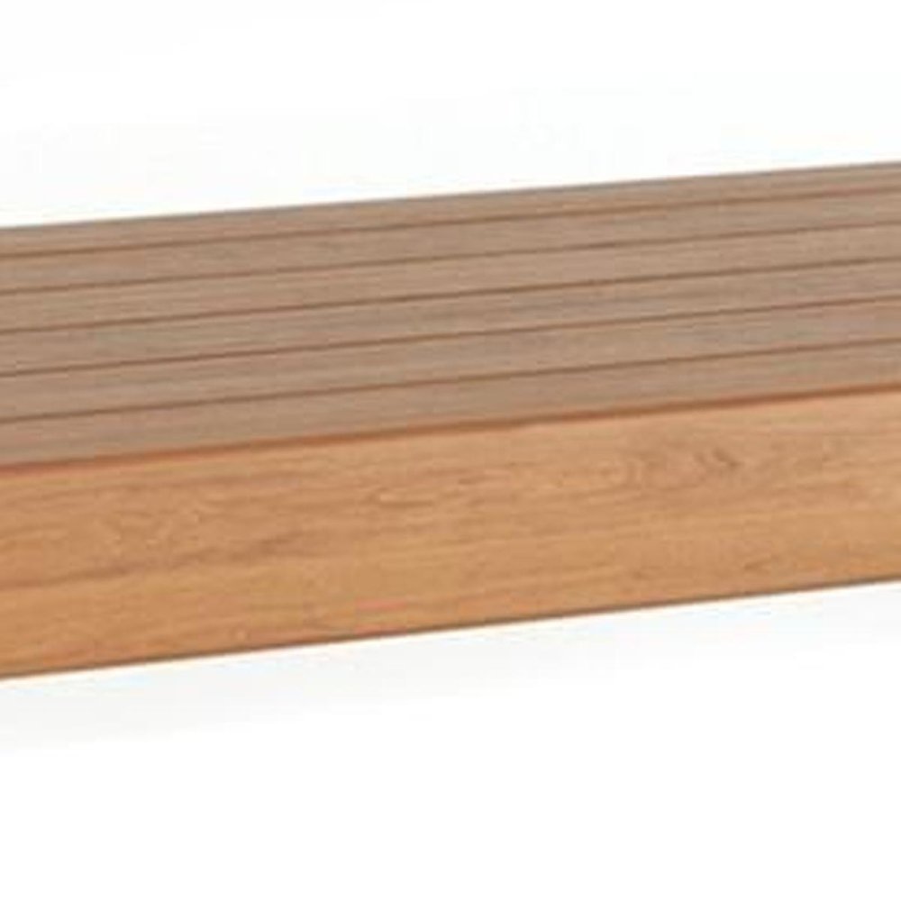 24" Brown Solid Wood Wall Mounted Floating Shelf