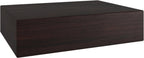 12" Espresso Solid Wood Wall Mounted Floating Shelf