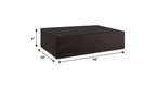 12" Espresso Solid Wood Wall Mounted Floating Shelf
