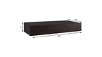 12" Espresso Solid Wood Wall Mounted Floating Shelf