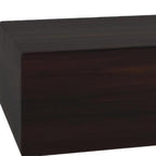12" Espresso Solid Wood Wall Mounted Floating Shelf