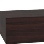 12" Espresso Solid Wood Wall Mounted Floating Shelf