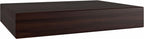 12" Espresso Solid Wood Wall Mounted Floating Shelf