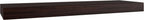 12" Espresso Solid Wood Wall Mounted Floating Shelf