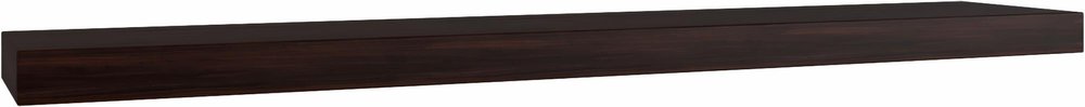 12" Espresso Solid Wood Wall Mounted Floating Shelf
