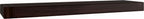 12" Espresso Solid Wood Wall Mounted Floating Shelf