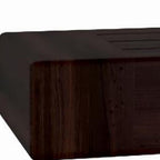12" Espresso Solid Wood Wall Mounted Floating Shelf