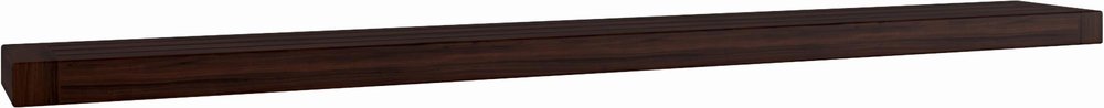 12" Espresso Solid Wood Wall Mounted Floating Shelf