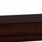 12" Espresso Solid Wood Wall Mounted Floating Shelf