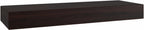 12" Espresso Solid Wood Wall Mounted Floating Shelf