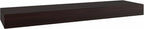 12" Espresso Solid Wood Wall Mounted Floating Shelf