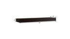 12" Espresso Solid Wood Wall Mounted Floating Shelf