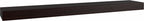 12" Espresso Solid Wood Wall Mounted Floating Shelf