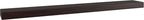 12" Espresso Solid Wood Wall Mounted Floating Shelf