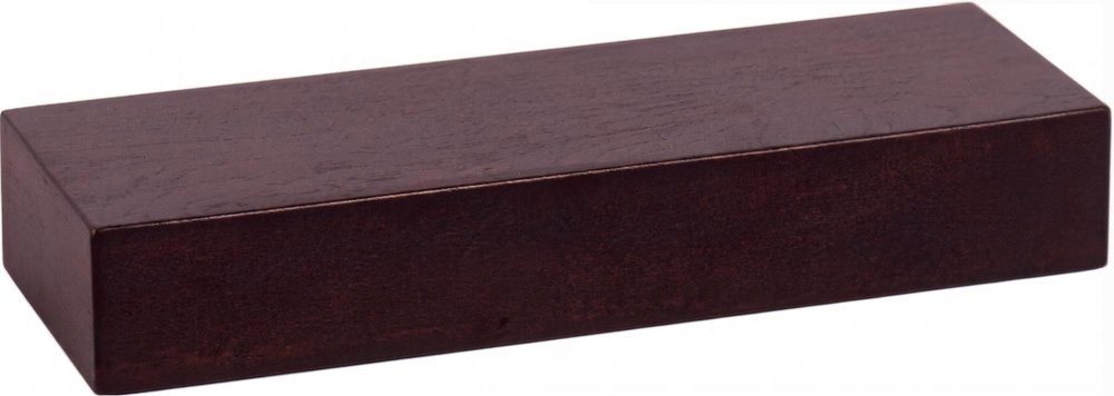 12" Espresso Solid Wood Wall Mounted Floating Shelf