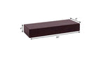 12" Espresso Solid Wood Wall Mounted Floating Shelf