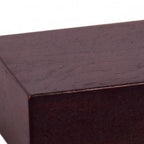 12" Espresso Solid Wood Wall Mounted Floating Shelf