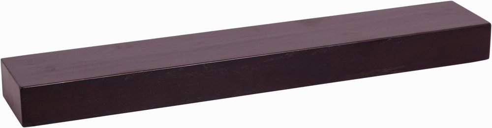 12" Espresso Solid Wood Wall Mounted Floating Shelf
