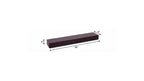 12" Espresso Solid Wood Wall Mounted Floating Shelf