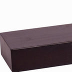 12" Espresso Solid Wood Wall Mounted Floating Shelf