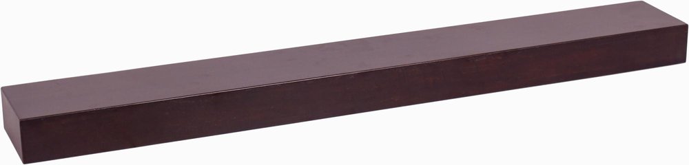 12" Espresso Solid Wood Wall Mounted Floating Shelf