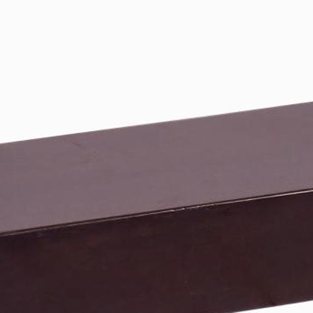 12" Espresso Solid Wood Wall Mounted Floating Shelf