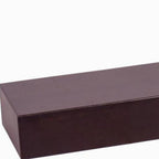 12" Espresso Solid Wood Wall Mounted Floating Shelf