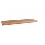 30" Brown Solid Wood Wall Mounted Floating Shelf