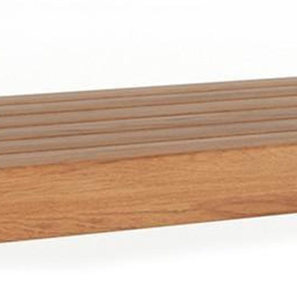 30" Brown Solid Wood Wall Mounted Floating Shelf