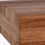 24" Brown Solid Wood Wall Mounted Floating Shelf