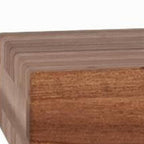 24" Brown Solid Wood Wall Mounted Floating Shelf