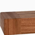36" Brown Solid Wood Wall Mounted Floating Shelf