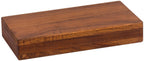 12" Brown Solid Wood Wall Mounted Floating Shelf