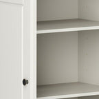 32" Off White Solid Wood Accent Cabinet With Two Doors
