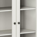 32" Off White Solid Wood Accent Cabinet With Two Doors