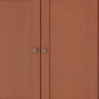 32" White Solid Wood Shaker Style Double Door Linen Cabinet
