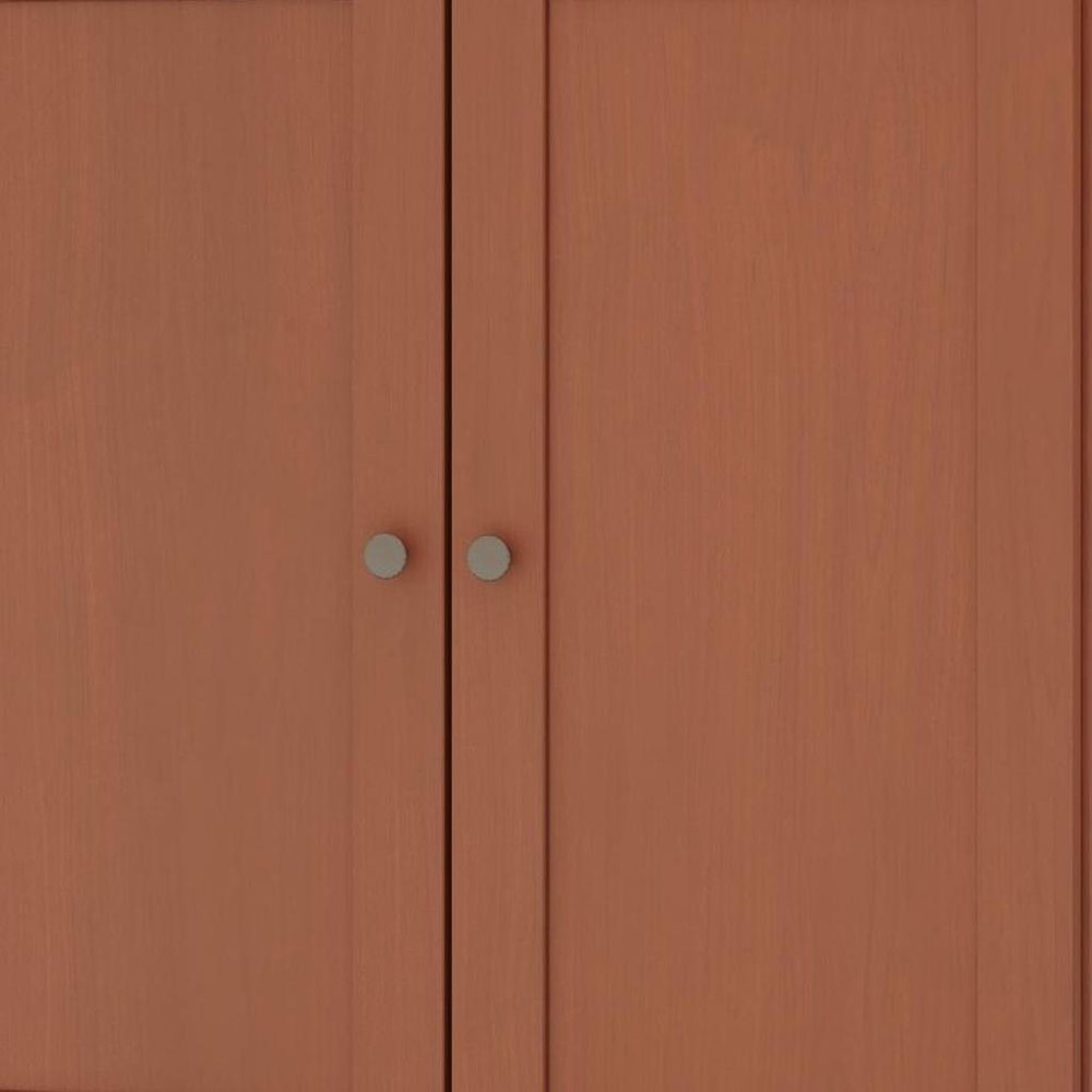 32" White Solid Wood Shaker Style Double Door Linen Cabinet