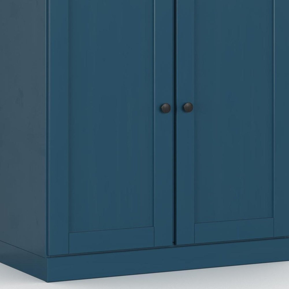 32" White Solid Wood Shaker Style Double Door Linen Cabinet