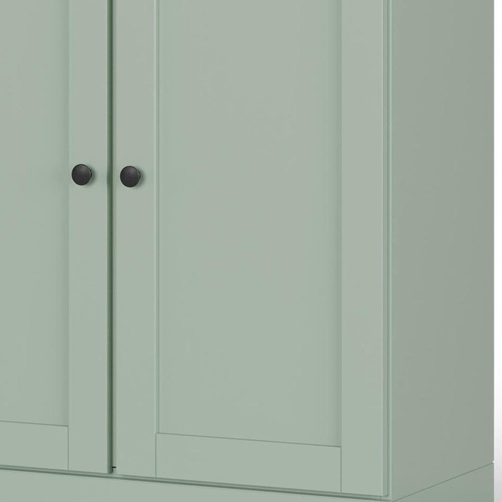 32" White Solid Wood Shaker Style Double Door Linen Cabinet