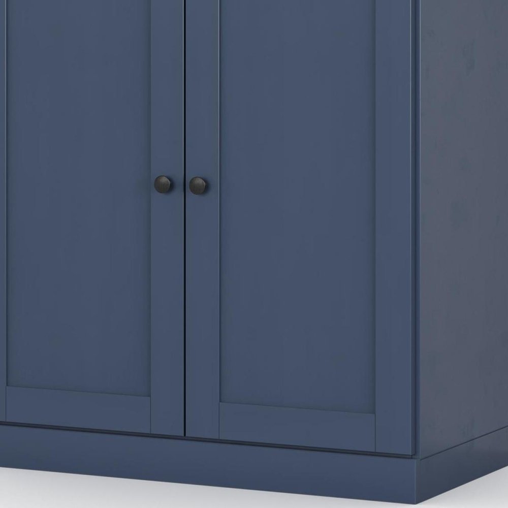 32" White Solid Wood Shaker Style Double Door Linen Cabinet