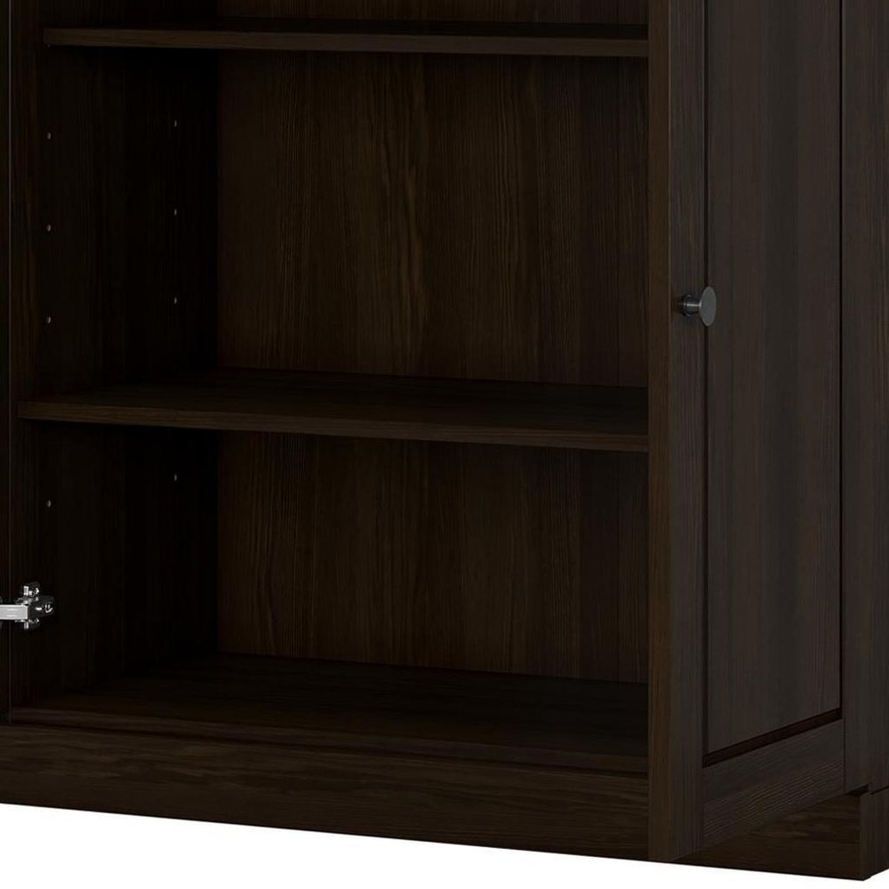 32" White Solid Wood Raised Panel Double Door Linen Cabinet