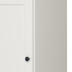 17" Off White Solid Wood Free Standing Double Door Linen Cabinet