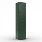 17" Green Solid Wood Free Standing Double Door Linen Cabinet