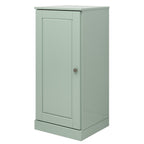 17" Sage Solid Wood Free Standing Single Door Linen Cabinet